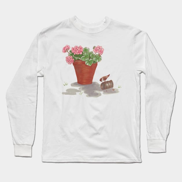 Garden Adventures Long Sleeve T-Shirt by MayLinnArt